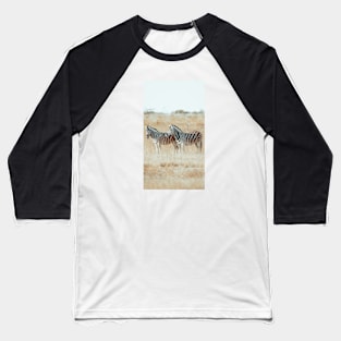 African Zebras 2 Baseball T-Shirt